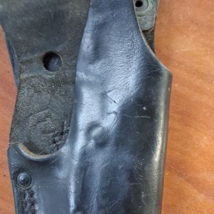 Police Leather Holster with HG GP Markings Vintage Collectible Equipment