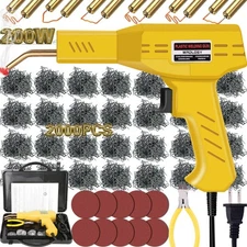 200W Plastic Welder, 2000PCS Staples 10PCS Sandpaper, Plastic welding Kit, Pl...