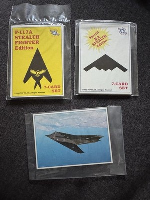 Top Pilot Card Sets - B2 and F-117A - 1990 - Total of 14 Cards