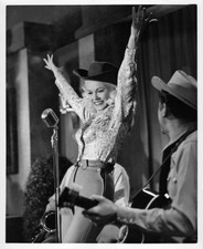 Mamie Van Doren Neil Levang perform on stage Born Reckless 1958 Old Photo