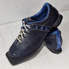 Sz 8 Vintage cross country ski shoe boots Haugen Nordic Norm 75mm Yugoslavia 40