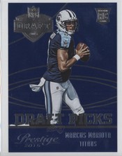 2015 Panini Prestige Draft Picks Retail Jumbo Blue Marcus Mariota #2 h3a