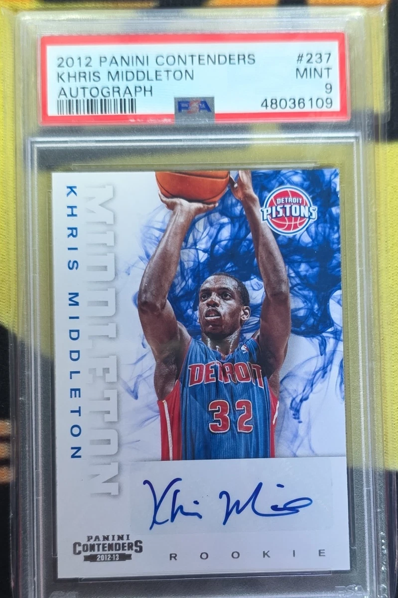 Panini Khris Middleton Basketball Autographed Sports Trading Cards