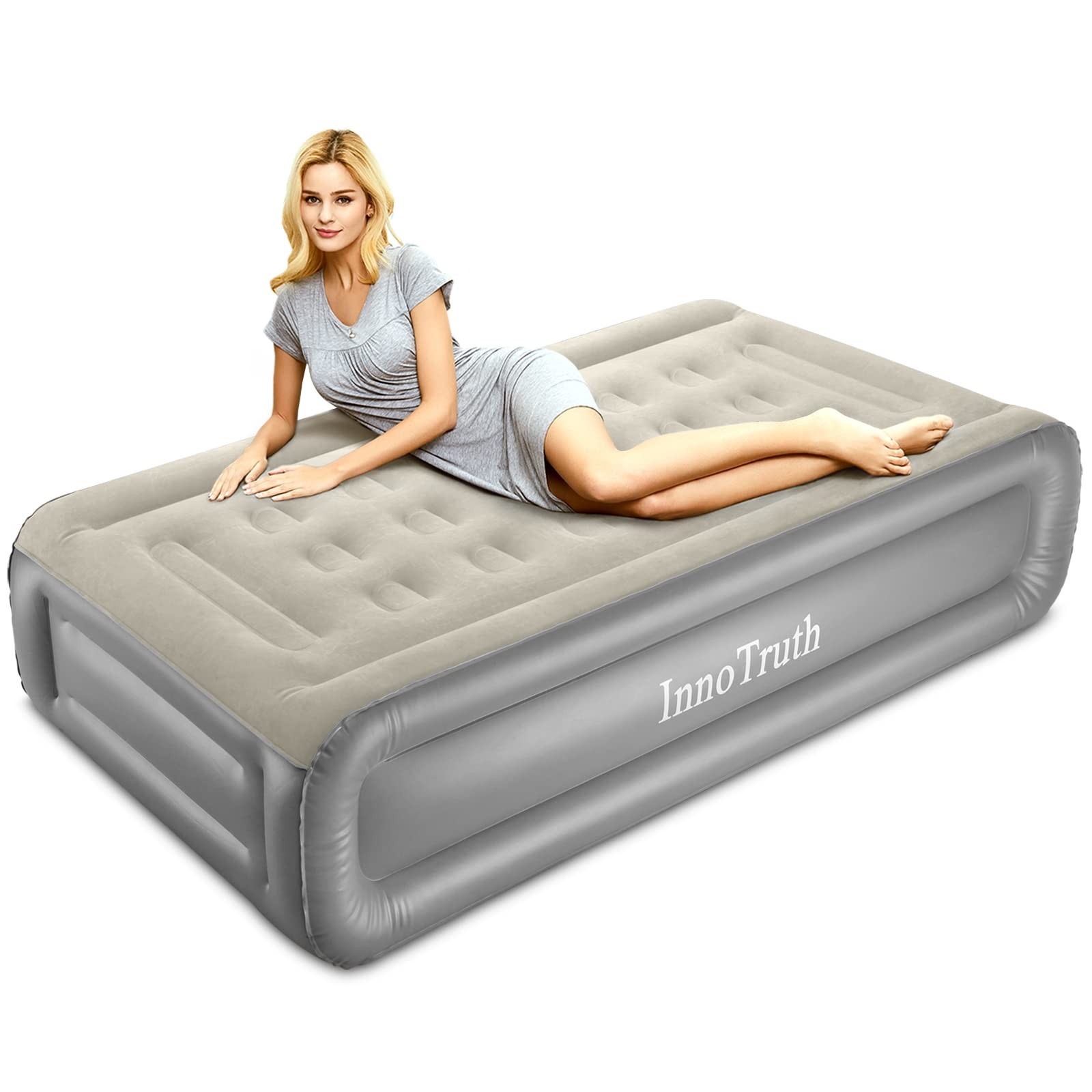 InnoTruth Raised Air Mattress with Built-in Pump, Elevated I