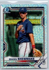 Braden Shewmake 2021 Bowman Chrome Prospects Mojo Refractor #BCP-48 Atlanta
