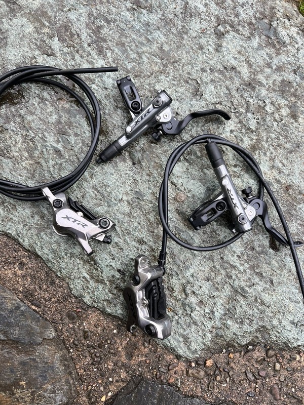 Shimano XTR Brake Set M9120 4 Pot Front and Rear