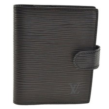 Authentic Louis Vuitton Epi Mini Agenda Notebook Cover Black R20072 LV AC775