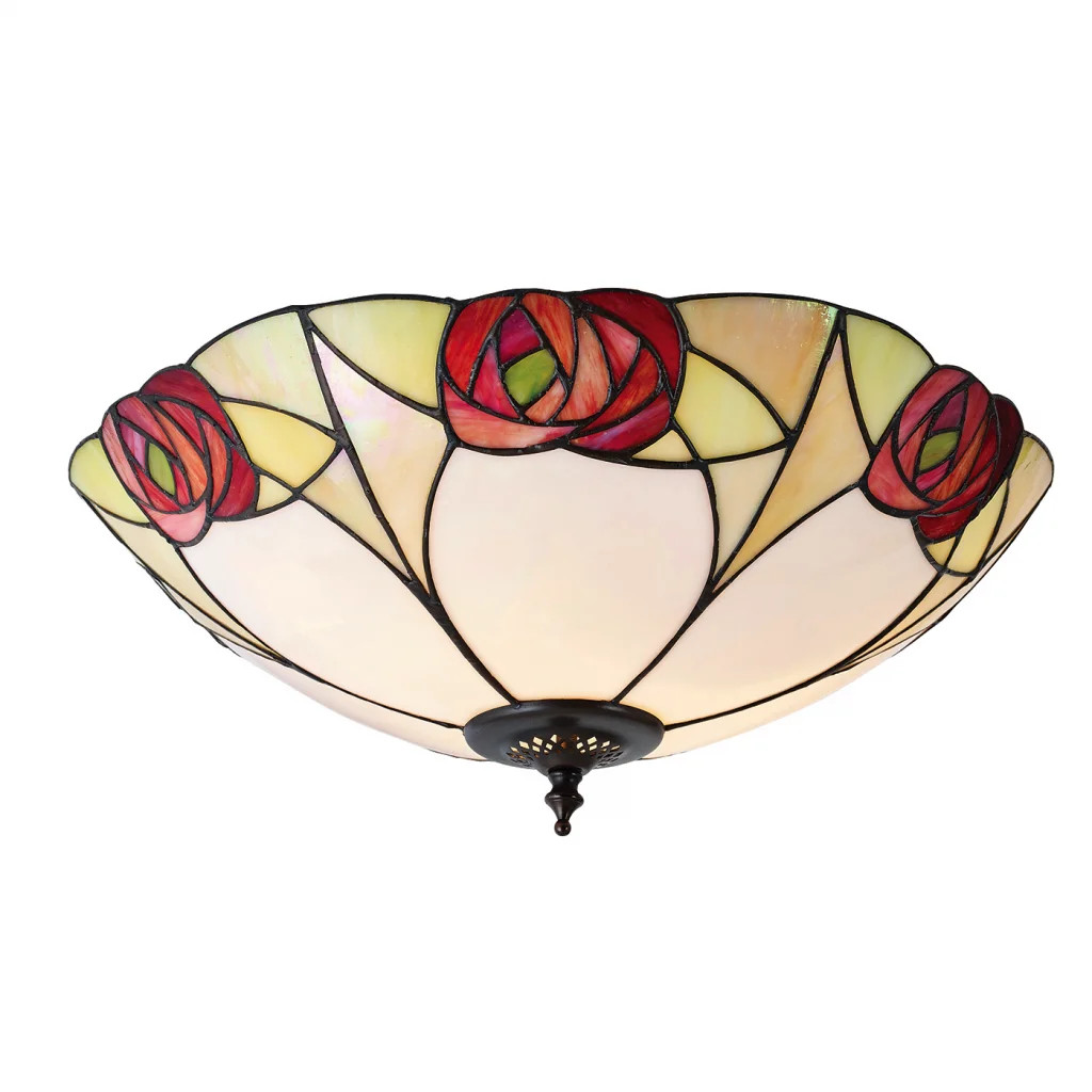 Ceiling Light Bronze Ingram 2 Dark Flush Interiors 1900 64182