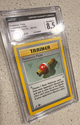Pokémon Flute (1st Edition) graded CGC 8.5 for sale on eBay