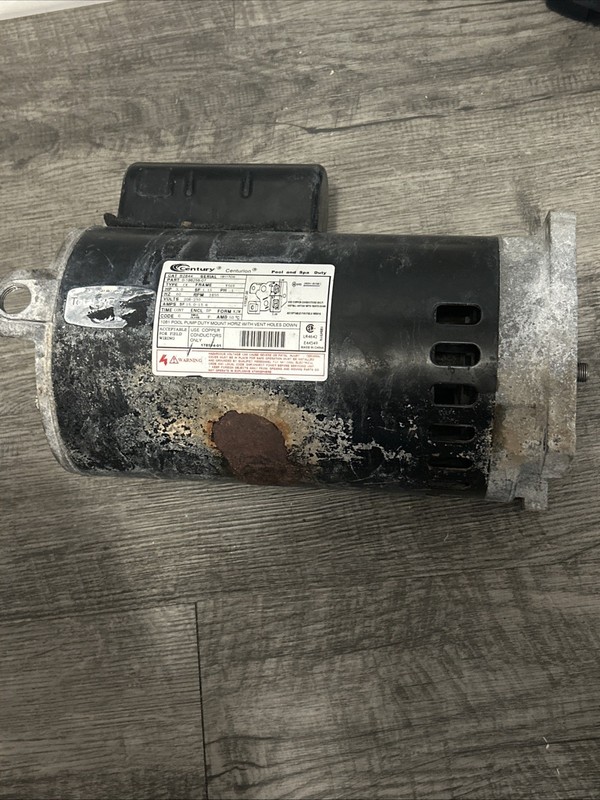 CENTURY Square Flange Pool Pump Motor 3hp B2844 Pool & Spa Black