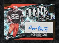 2019 Panini Unparalleled Pioneer Penmanship 9/15 Ozzie Newsome Auto HOF 1q7