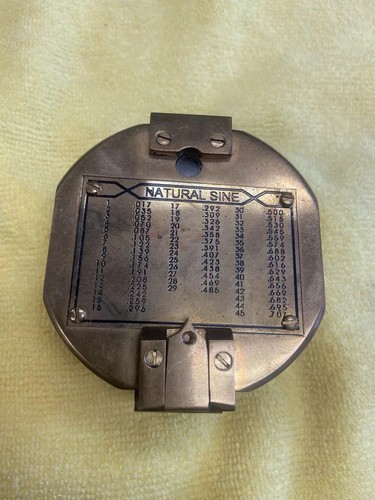 Vintage Freestanding Nautical Brass Compass On Wooden Base Swivel - 第 2/10 張圖片