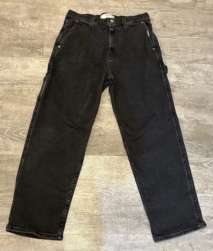 Hollister Baggy Jeans Herren 30x30 Painter schwarz
