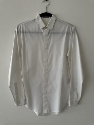 Dior Homme 06ss シャツ hedi slimane Dior Homme Hedi Slimane SS06 White Cotton Poplin Shirt Bee