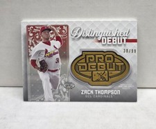 ZACK THOMPSON 2020 Topps Pro Debut Distinguished Debut Medallion ~ Cardinals /99