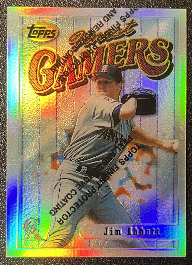 1996 Topps Finest - Jim Abbott #43 Refractor