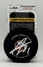 Anthony Duclair signed New York Islanders Official Game Puck autographed JSA COA