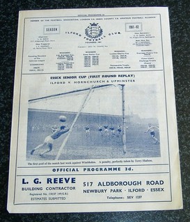Ilford v Hornchurch & Upminster 1961/62 Essex Senior Cup EXC