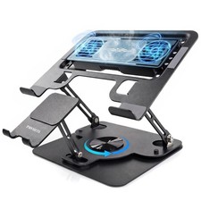 PAWHITS Laptop Cooling Pad with Detachable Fan Cooler USB A-C Port
