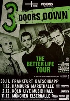3 Doors Down - Better Life, Tour 2000 | Konzertplakat | Poster