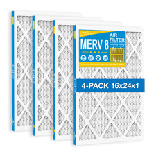 16x24x1 Air Filter MERV 8 - HVAC Pleated, Fur...