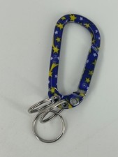 Carabiner Keychain Metal Stars  Moons Clip Key Ring 3.25 in