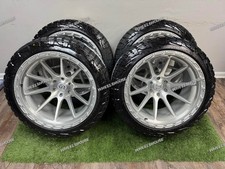 22x12 Tis 563bs Silver Offroad Wheels Rbp Rt Tires 6x135 Ford F150 Expedition