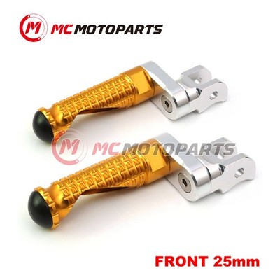 For Kawasaki Ninja 1000 SX 20-22 21 MPRO 25mm Lowering GOLD Rider Foot Pegs