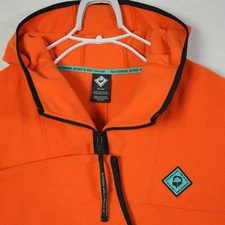 Outdoor Afro x REI CO-Op Fleece Hoodie Orange Quarter Zip Men's Outdoor Size XXL