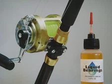 Liquid Bearings 100%-synthetic oil for Big Game, center pin, mooching, all reels