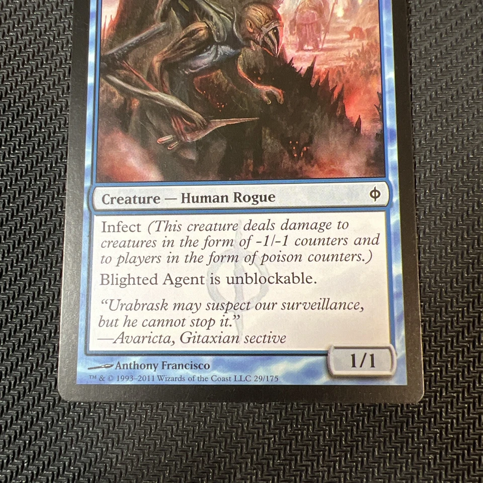 Blighted Agent Magic The Gathering Mtg New Phyrexia Card - Image 3 of 4