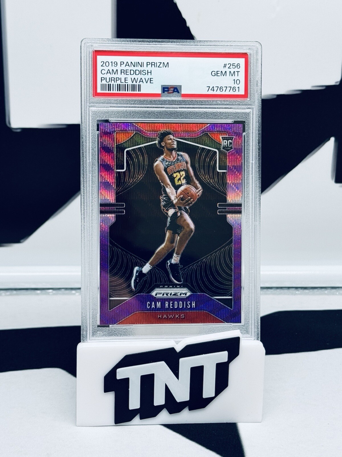 Cam Reddish 2019-20 Panini Prizm Rookie Purple Wave Prizm PSA 10