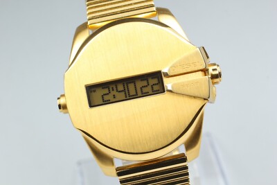 時計 DIESEL BABY CHIEF DZ1961 DZ1961: Gold digital steel watch | Diesel Baby Chief