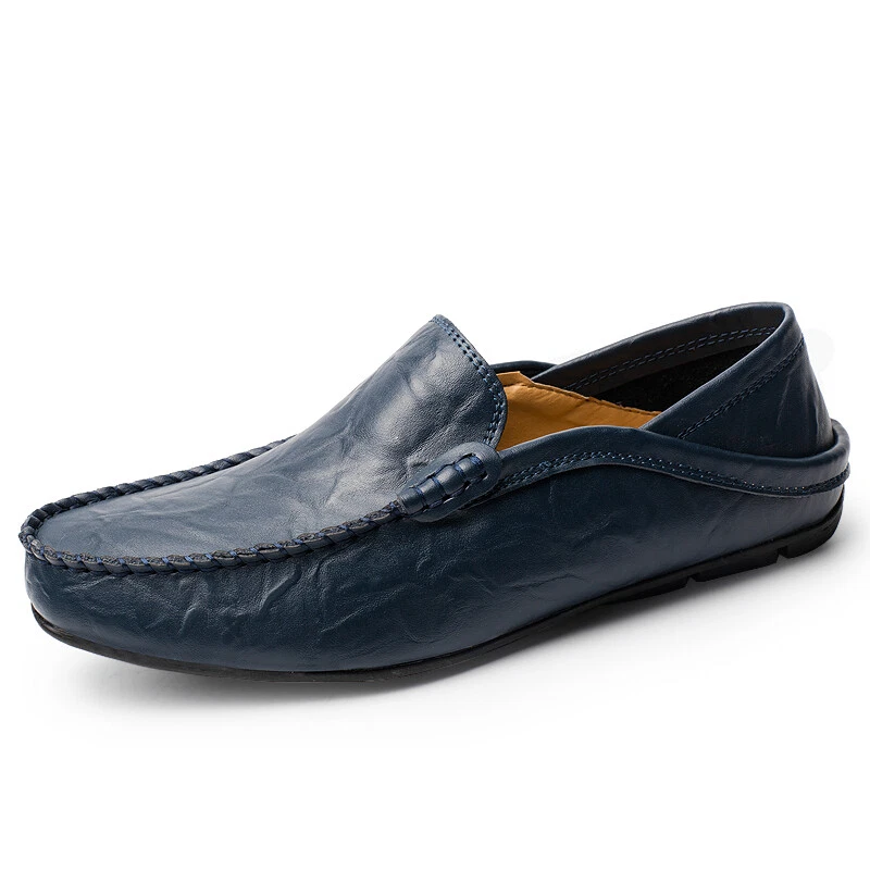 Unbranded Leather Upper Blue Dress Shoes for Men for sale | eBay