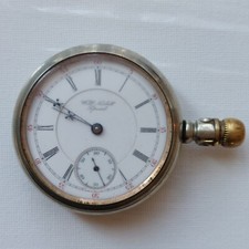 Antique Will Nisbett 149604 Grand Rapids, Minn. 17 Jewels Pocket Watch Runs