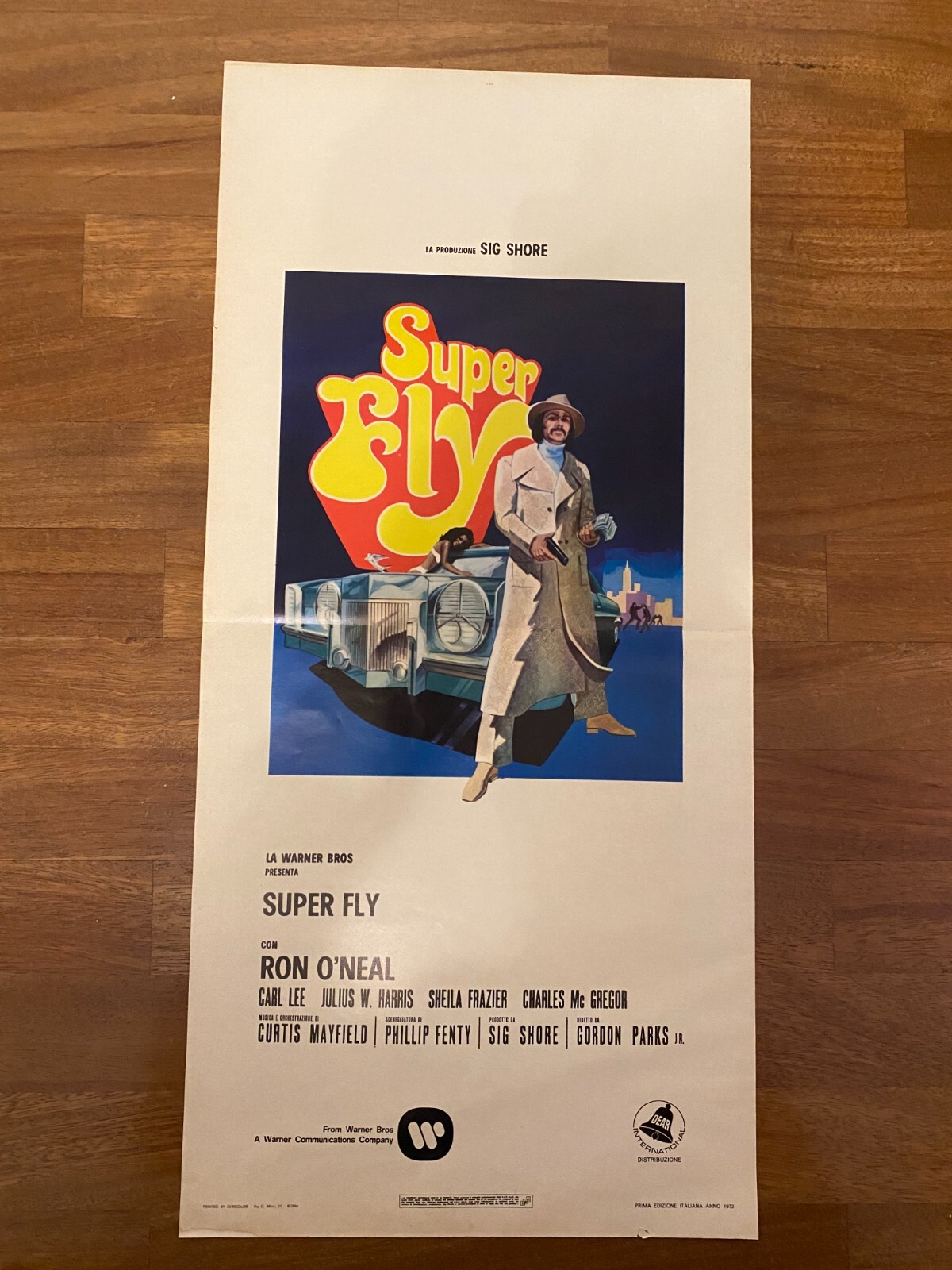 Locandina originale film Super Fly (1972) - Regia di Gordon Parks, Jr.