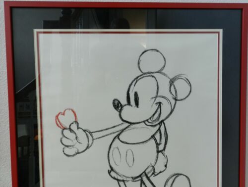 "Reimpresión del 1934 ""Mickey's Apamroller"" Disney 30"" X 36"" estampado enmarcado - Imagen 3 de 7