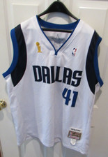 Mitchell  Ness Dirk Nowitzki Dallas Mavericks Mavs Jersey Championship Size 54