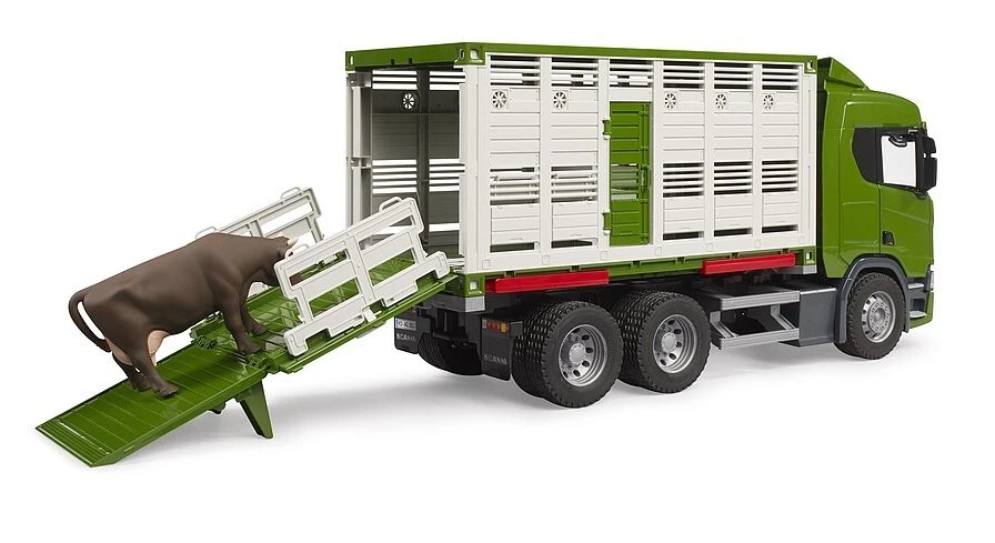 Bruder camion trasporto animali con 1 bue 03548 camion trasporto - Immagine 4 di 4