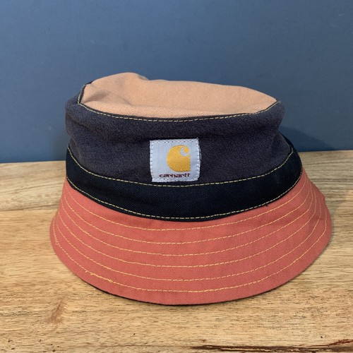 Carhartt Reworked Reversible Bucket Hat Cap Logo Workwear Denim Rework Festival