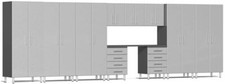 Ulti-MATE Garage UG23111S 11-Piece Cabinet Kit in Stardust Silver Metallic