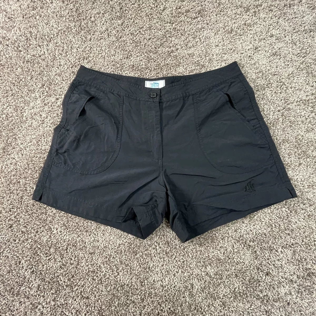 Guy Harvey Shorts Womens 10 Blue Fish Fishing Pockets Casual