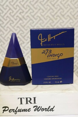 Vintage 273 INDIGO for Men Fred Hayman Beverly Hills Cologne Spray 2.5 fl.oz. 
