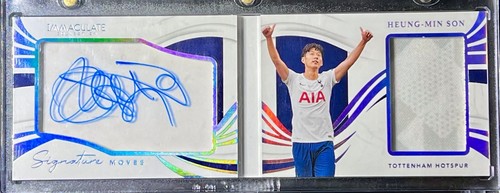 Heung-Min Son 2021 Panini Immaculate Signature Moves Jersey Auto Booklets /64