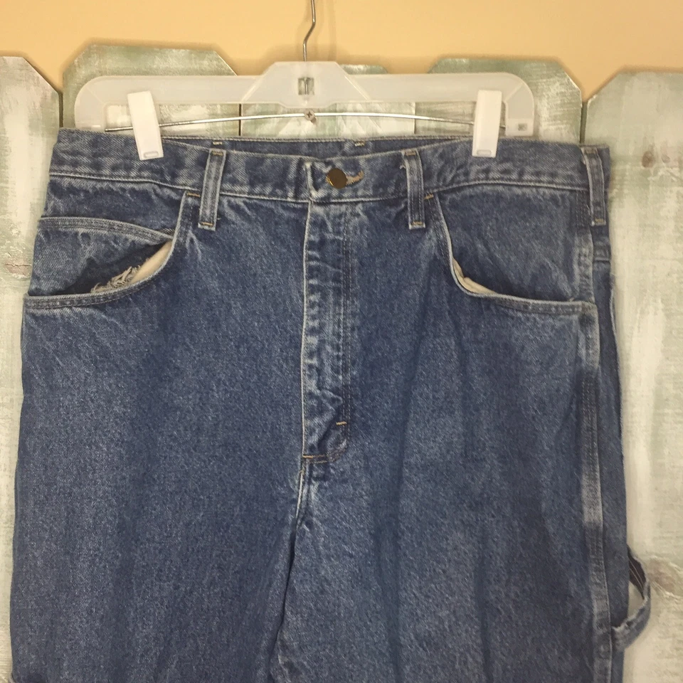 Pantalones de mezclilla Bulwark FR ignífugos calce relajado para hombre talla 36/37U FR estilo carpintero Foto 2 de 4