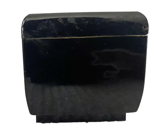 Black Lacquer Jewelry Box Hummingbird Flowers Mirror 6.75" X 3" X 3" Tall - Picture 4 of 9