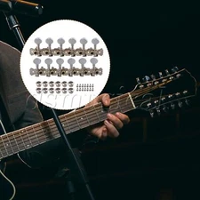 3 Pcs Chrome Guitars Machine Heads 1 Left 1 Right with Screwdriver Kit