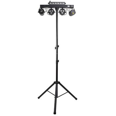 QTX Multi Bar Par Can UV Laser Strobe mit Stativ, Fernbedienung und Tragetasche