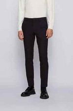 Boss Hugo Boss L59303 Black Slim-Fit Trousers Size 32