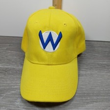 Mario Luigi Algodón Bordado Cosplay Disfraz Gorra de Béisbol Amarillo